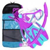 Aqua Lung Junior Dorado Mask, Snorkel, Fin Purple