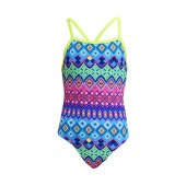 Funkita Girls Kris Kringle Tie Me Tight One Piece