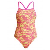 Funkita Girls Snow Caps Tie Me Tight One Piece