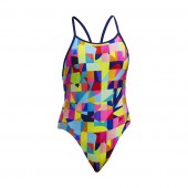 Funkita Girls On The Grid Diamond Back One Piece