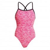 Funkita Girls Painted Pink Eco Tie Me Tight One Piece 