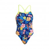 Funkita Womens In Bloom Tie Me Tight One Piece