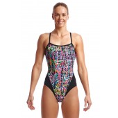 Funkita Womens Flickering Forest Single Strap One Piece