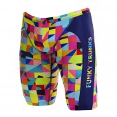 Funky Trunks Mens Training Jammers On The Grid