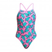 Funkita Girls Paddling Pink Tie Me Tight One Piece