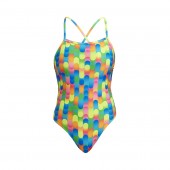  Funkita Womens Blocked Dotty Tie Me Tight One Piece