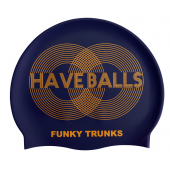 Funky Trunks Golden Balls Silicone Swim Cap