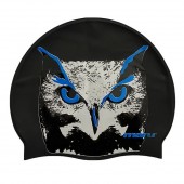 Maru Silicone Swim Hat - Owl Print