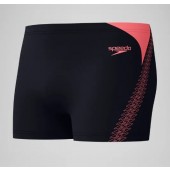 Speedo Men's HyperBoom Splice Aquashort Black/Coral