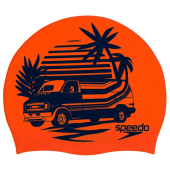 Speedo Slogan Print Cap - Orange/Blue