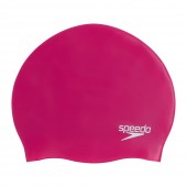 Speedo Adult Plain Moulded Silicone Cap Pink