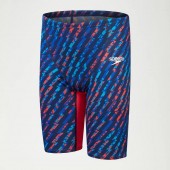 Speedo Boys Fastskin Junior Endurance+ Max High Waisted Jammer Blue/Red