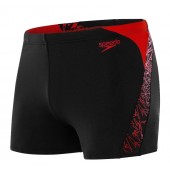 Speedo Boys' Hyper Boom Splice Aquashort - Black/Red