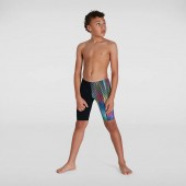 Speedo Boy's HyperChromatic Allover Jammer Black/Red