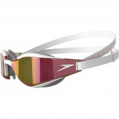 Speedo Fastskin Hyper Elite Mirror Goggles - White / Oxid Grey / Rose Gold