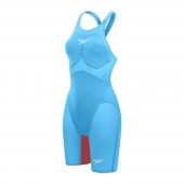  Speedo Fastskin LZR Pure Valor 2.0 Openback Kneeskin - Blue/Red