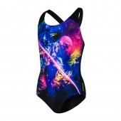 Speedo Girls Junior Digital Placement Splashback Swimsuit