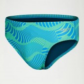 Speedo Men's 8cm Club Training Wavespace Brief Blue/Green