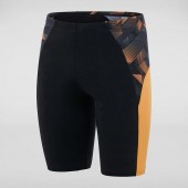 Speedo Men's Eco Endurance+ Slice Jammer Black/Orange