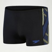 Speedo Mens Tech Panel Aquashorts Black/Blue