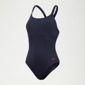Speedo Womens Shaping Cross Back Swimsuit - Blue