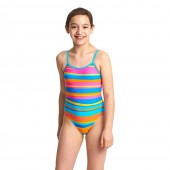 Zoggs Girls Folk Tale Yaroomba Floral Swimsuit