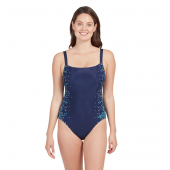 Zoggs Ladies Blue Chime Adjustable Classic Back Swimsuit