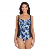 Zoggs Spring Blossom Ruched Front One Piece 