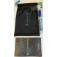 Black goggle pouch, with blue drawstring and logo